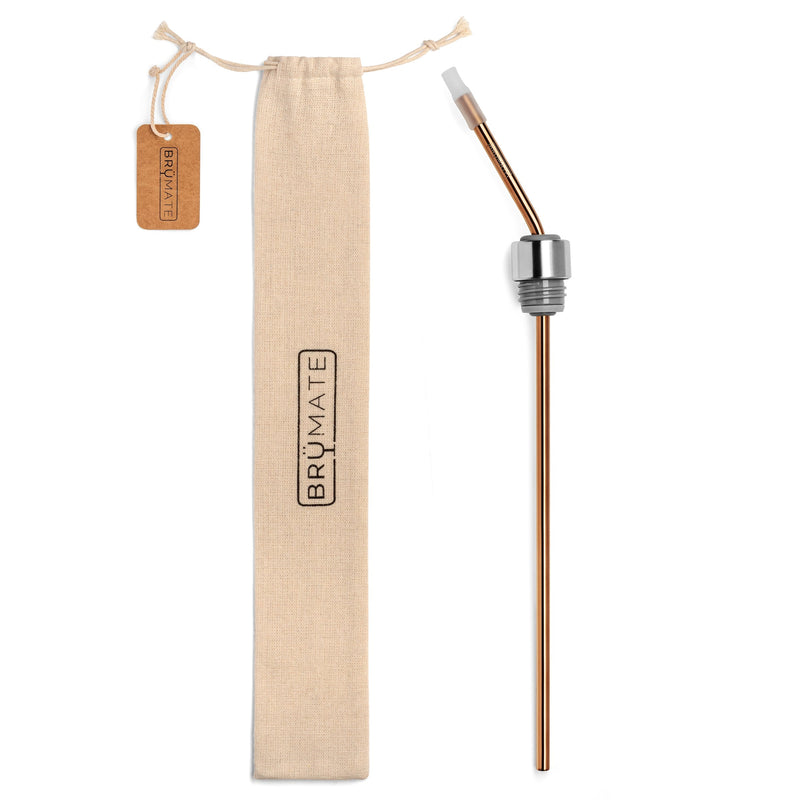 Winesulator TM Infinity Straw | Rose Gold - Classic Support