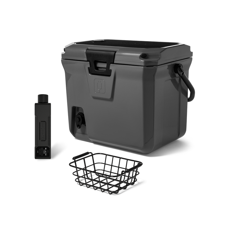 Br Tank 20-Quart Grab + Go Cooler Bundle | Charcoal - Essential Bottle-Starter