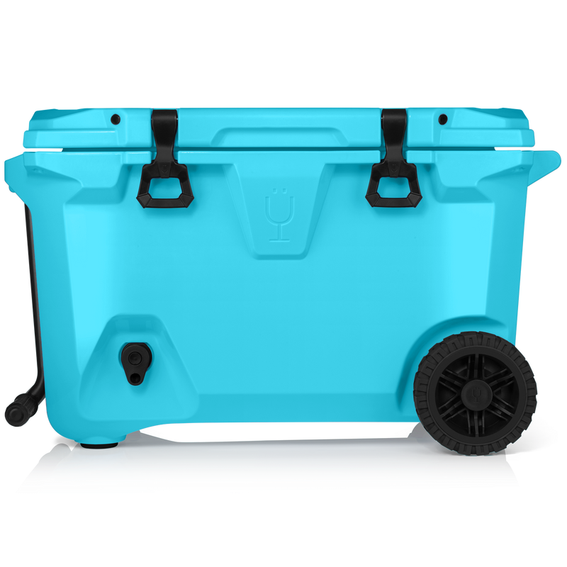Br Tank 55-Quart Rolling Cooler | Electric Blue - Versatile Haul