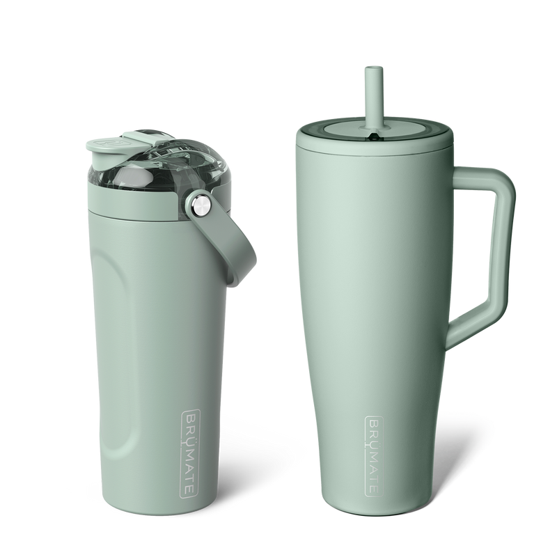 Shake + Glow Bundle | Sage | 40oz/25oz - Comfort Bottle-Set
