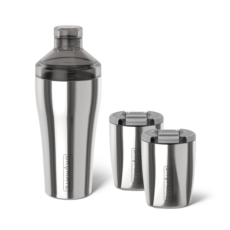 Cocktail Shaker + Rocks Bundle | Polished Stainless | 22/12oz - Relaxed Drink-Bundle