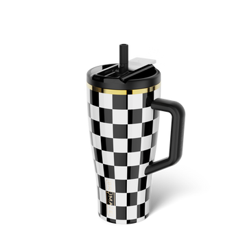Era Flip 30oz | Black & White Checker - Trail On-the-Go-Sip