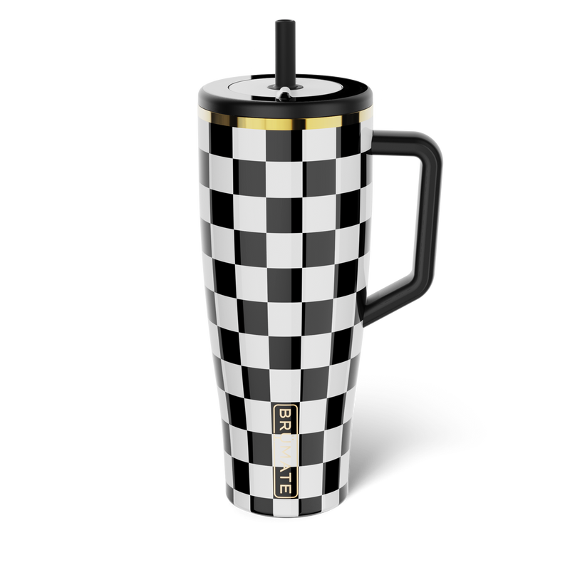 Era 40oz | Black & White Checker - Signature Bottle
