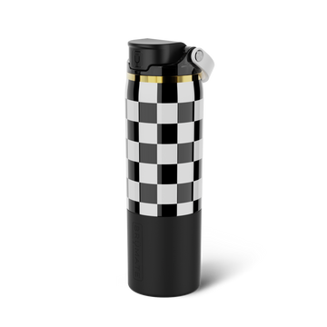 Rise 25oz | Black & White Checker - Morning Travel-Mug