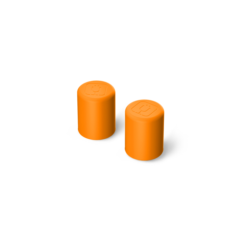 Magnetic Straw Cover | Clementine | 2-Pack - Adventure Helper