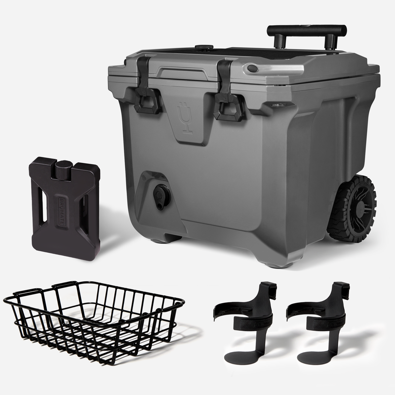 Br Tank 35-Quart Ultimate Day Trip Cooler Bundle | Charcoal - Original Hydration-Kit