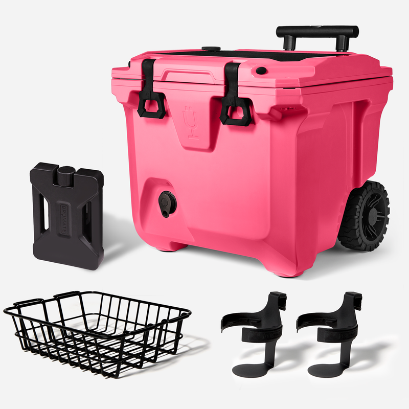 Br Tank 35-Quart Ultimate Day Trip Cooler Bundle | Neon Pink - Leisure Drink-Bundle