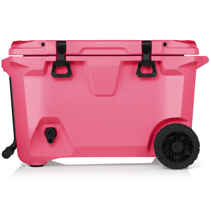 Br Tank 55-Quart Rolling Cooler | Neon Pink - Roadtrip Travel