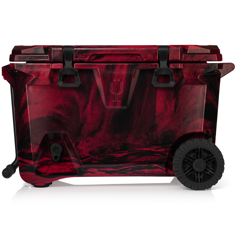 Br Tank 55-Quart Rolling Cooler | Red & Black Swirl - Urban Outdoor