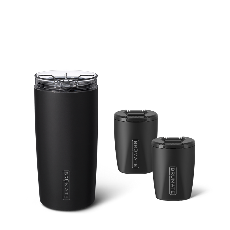 On The Rocks Bundle | Matte Black | 49/12oz - Grab-and-Go Bottle-Bundle